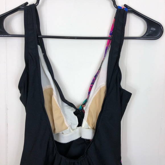 Vintage 80s Jantzen Floral One Piece Swimsuit Sz S - Picture 6 of 11